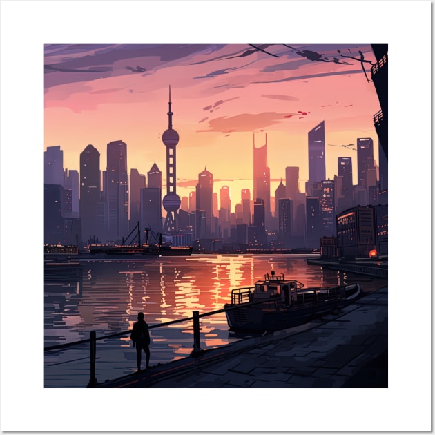 Shanghai Wall Art by ComicsFactory